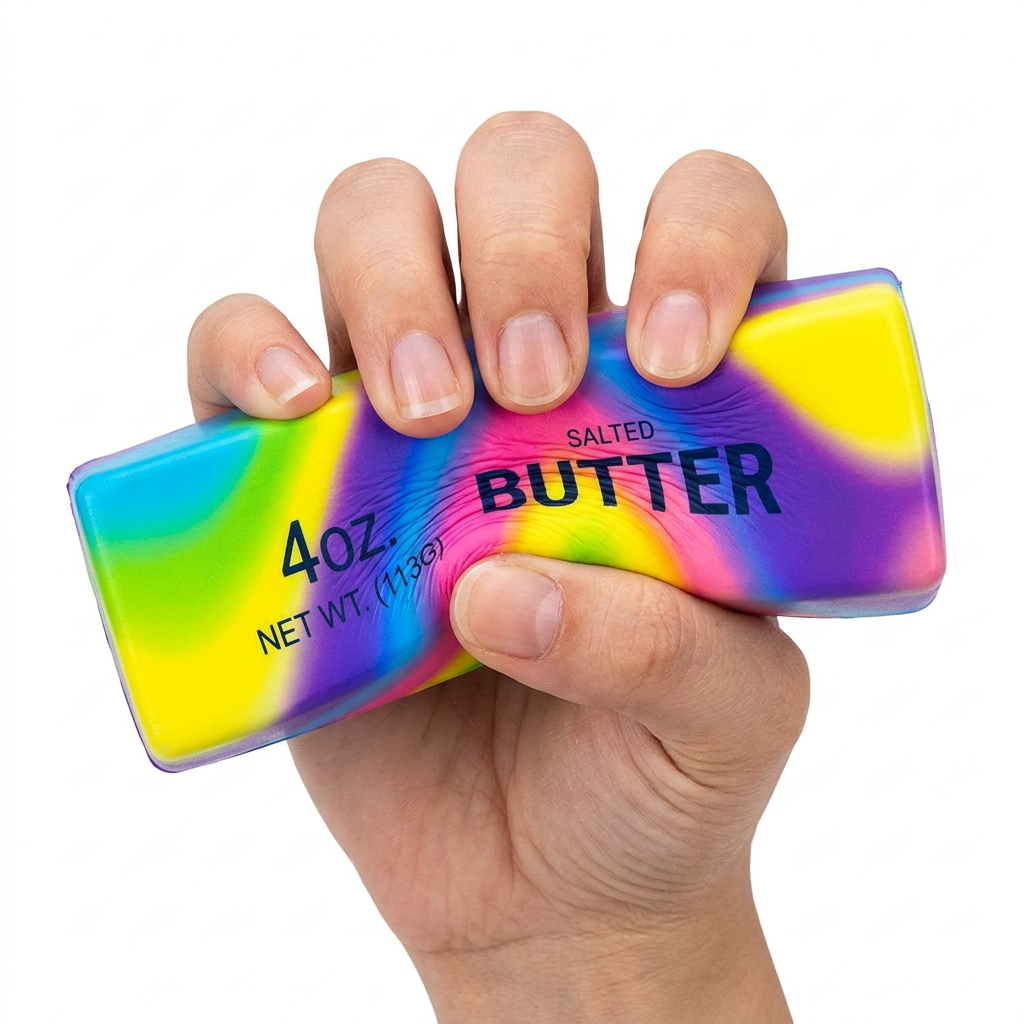 Rainbow butter squeeze