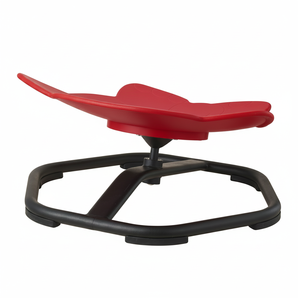 Red chair product shot 1 - white bg