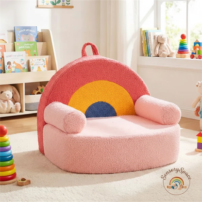 Red Kids Sofa - Image 1 with logo