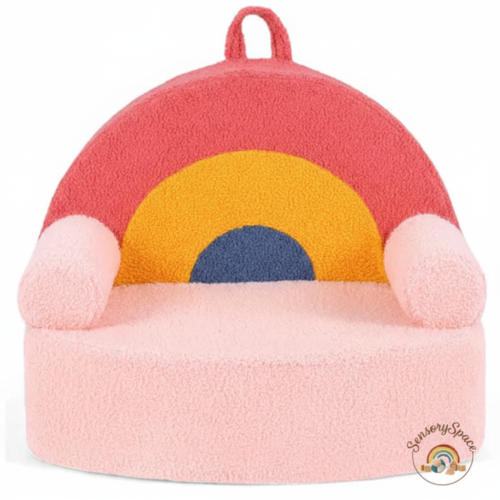 Red Kids Sofa - Image 2 with logo