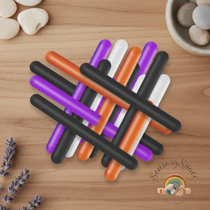 Sensory sticks overhead view