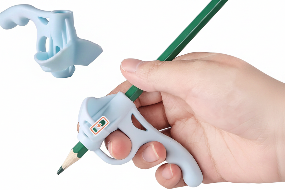 Silicone Pencil Grip - White BG 6