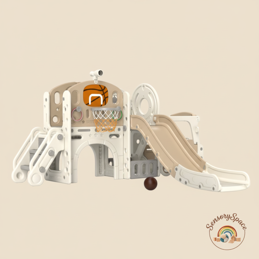Slide For Kids – Beige + Logo 1