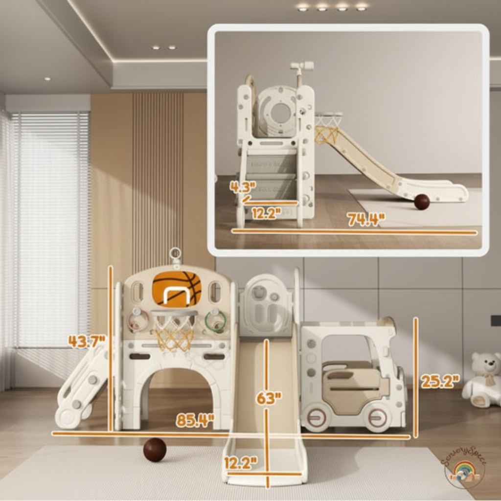 Slide For Kids – Beige + Logo 3