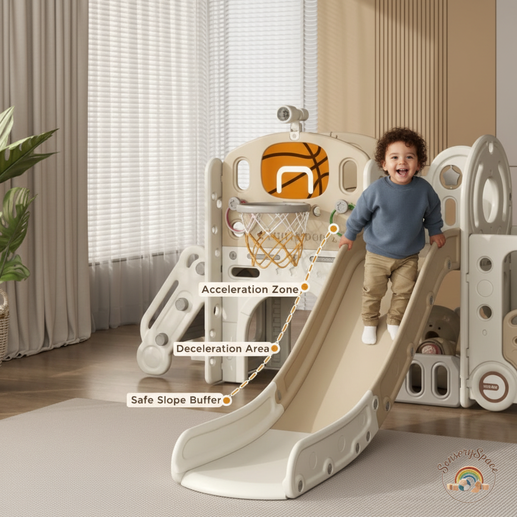Slide For Kids – Boy Climbing