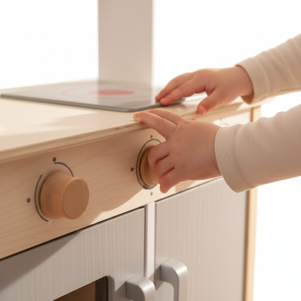 Small hands on knobs