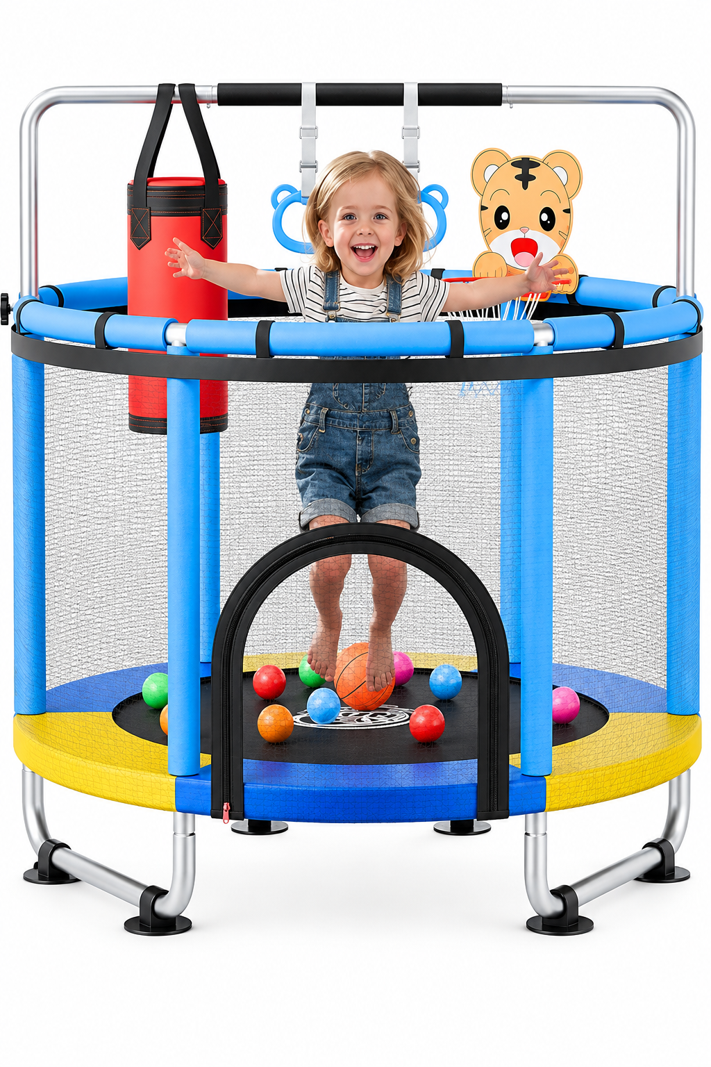 Trampoline on a clean white background without text