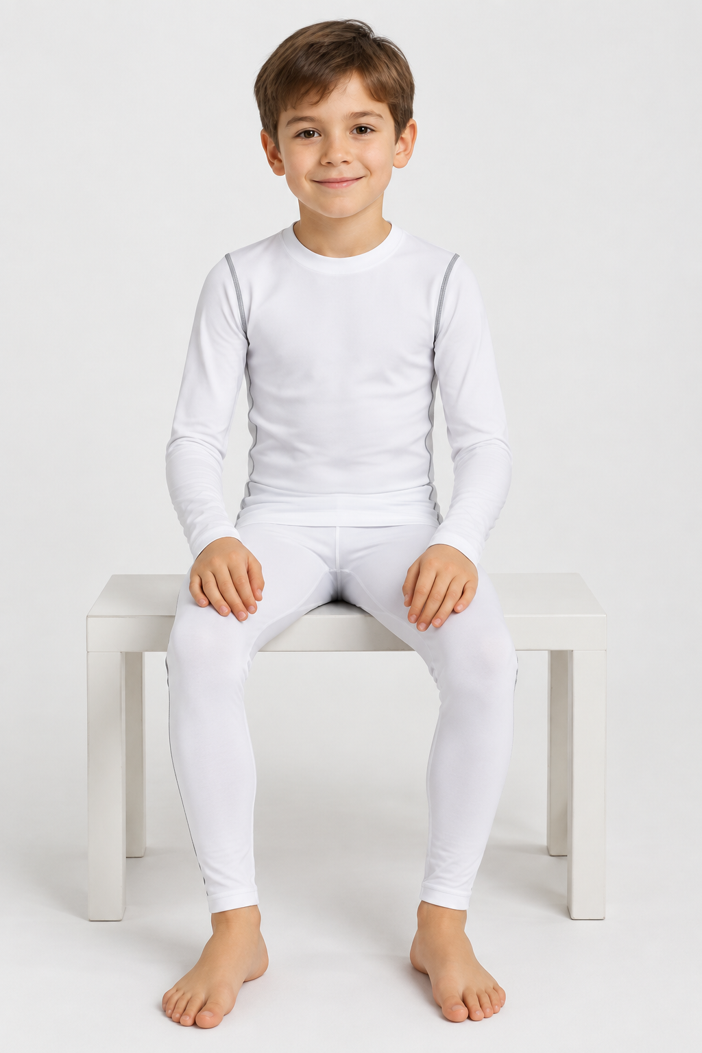 White set seated pose 3