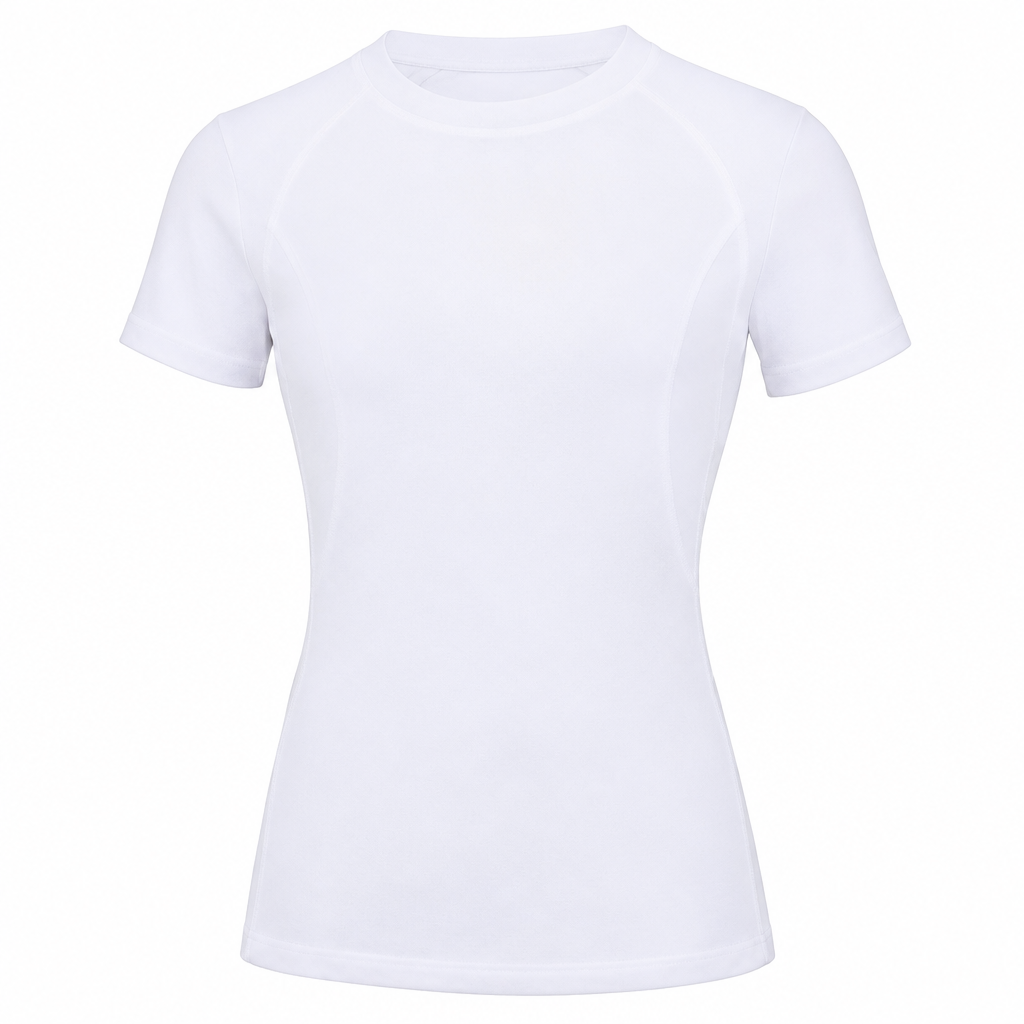 White shirt isolated on white background