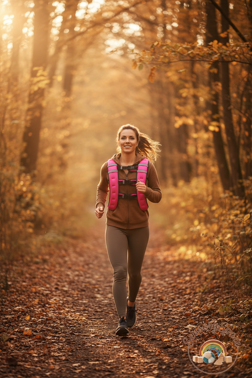 Woman Jogging Trail