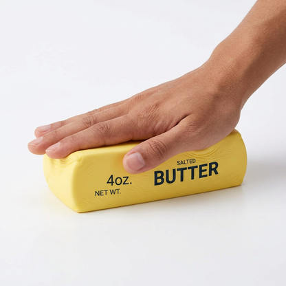 Yellow butter press