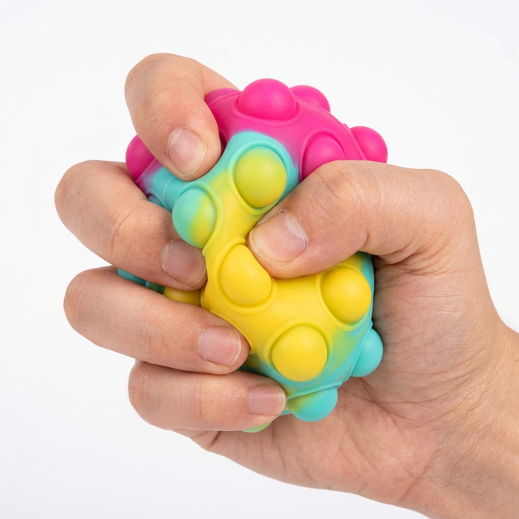Yellow multicolor ball, 3