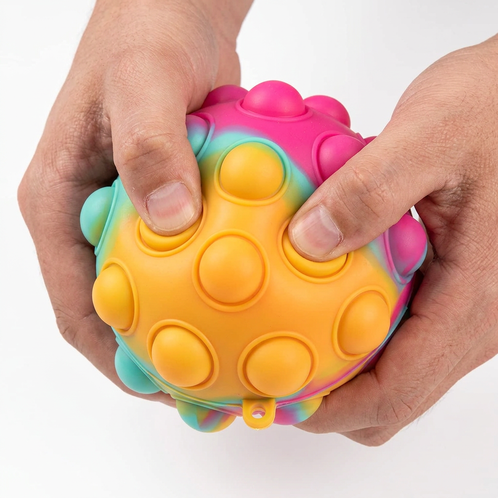 Yellow multicolor ball,
