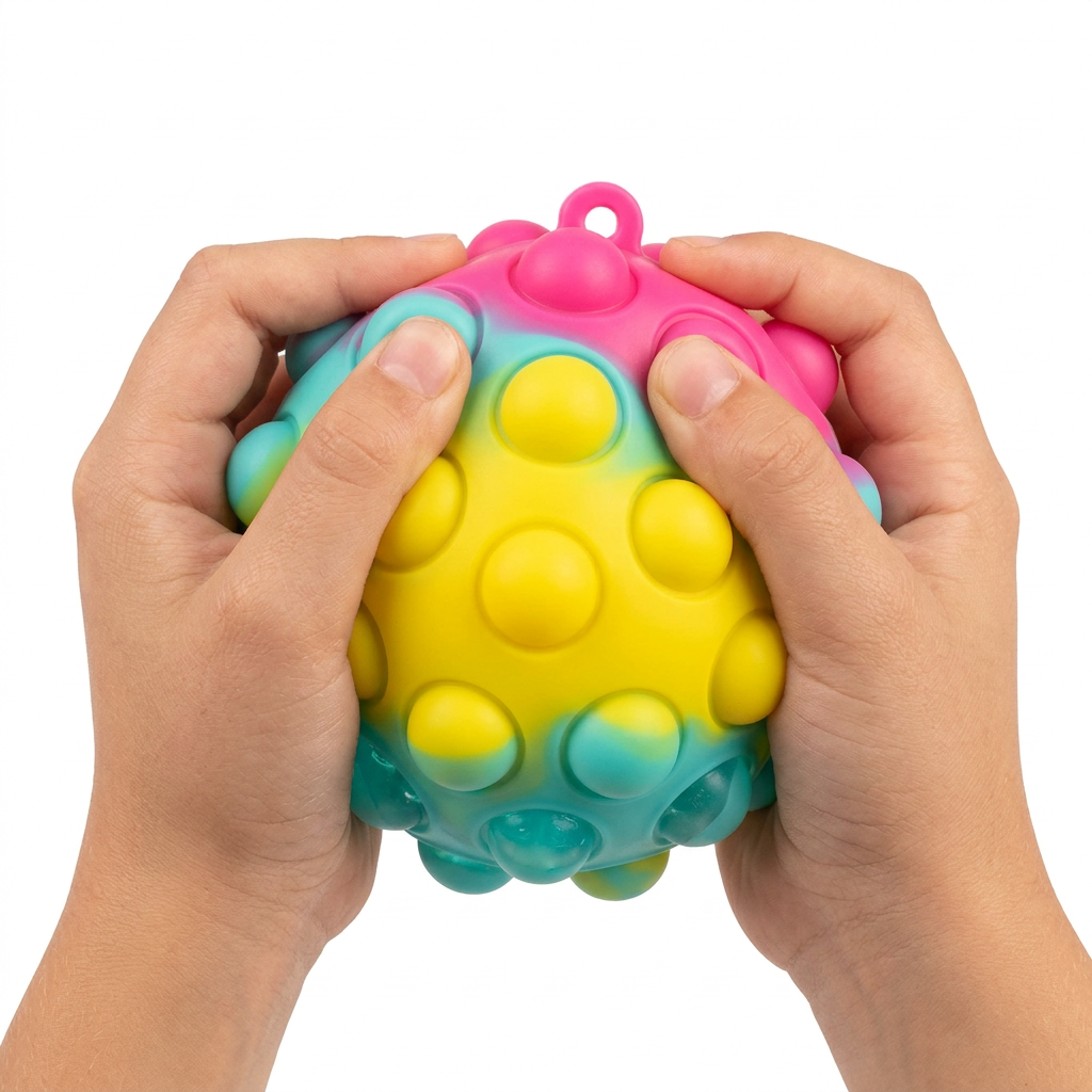 Yellow multicolor ball1